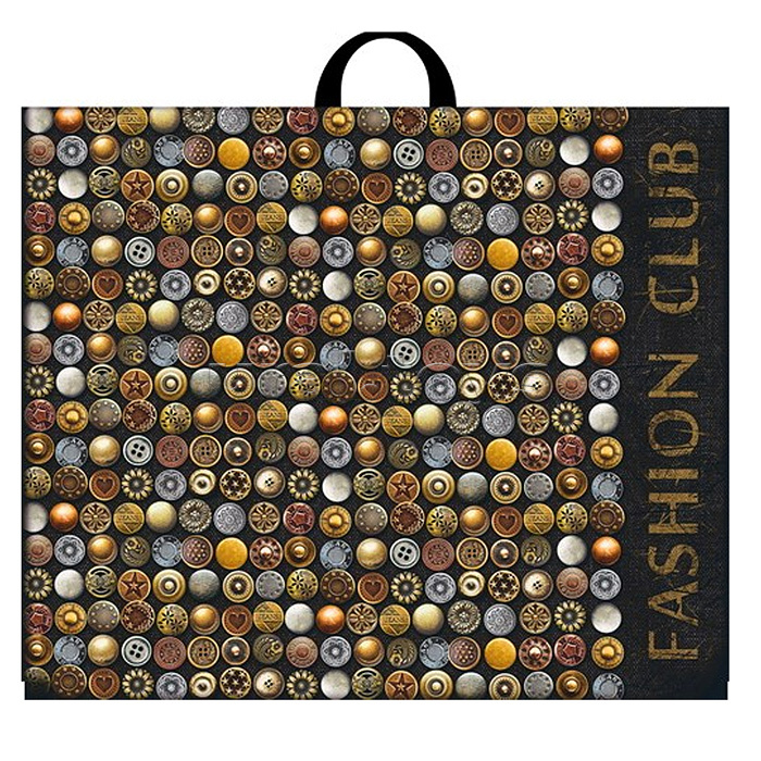 Пакет ПЭ с петлевой ручкой 60х50+6см "Фешн клуб"