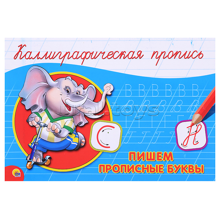 Каллиграфическая пропись А5 альбомная. Пишем прописные буквы