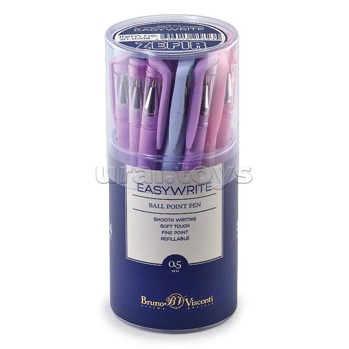 Ручка шариковая "Easywrite Zefir" 0.5 мм, синяя (4 цвета корпуса)