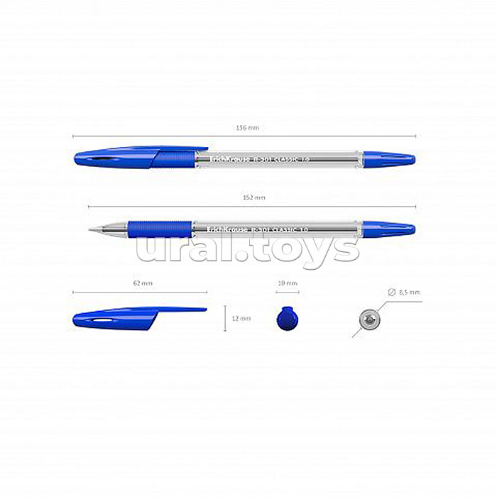 Ручка шариковая R-301 Classic Stick&Grip 1.0, цвет чернил синий Ручка шариковая R-301 Classic Stick&Grip 1.0, цвет чернил синий
