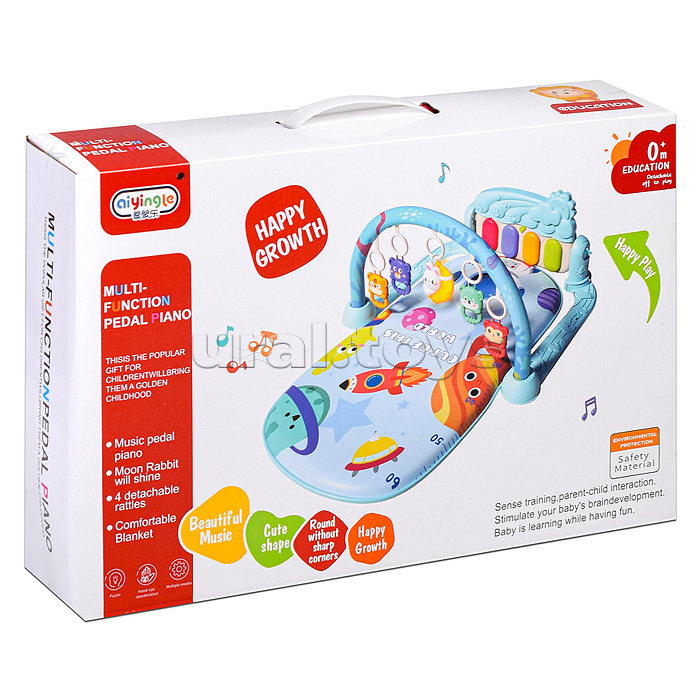 Коврик развивающий "Мой котенок" на батарейках, в коробке