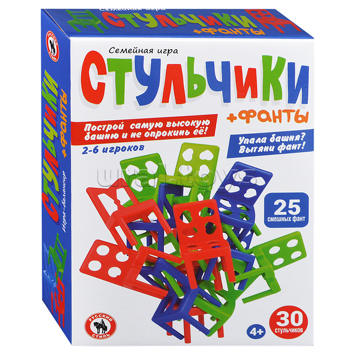 Семейная игра "Стульчики+Фанты" 30 штук