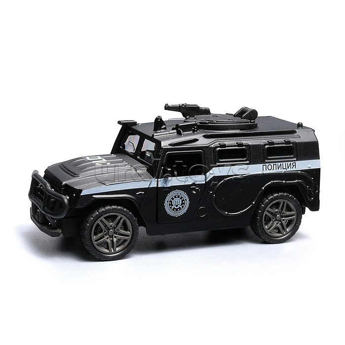 Чёрная инерционная машинка ДПС die-cast , 1:32