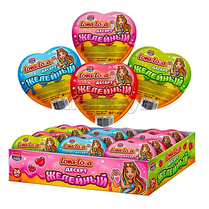 Десерт желейный "Lova-Lova" ассорти 35гр*24шт