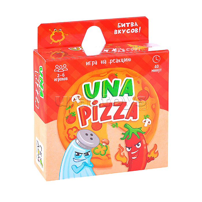 Игра карточная. Una pizza. 60 карточек. 8,2х8,2 см. Игра карточная. Una pizza. 60 карточек. 8,2х8,2 см.