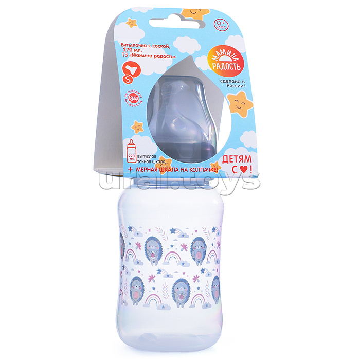 Бутылочка для кормления 270мл "Лесные зверята"