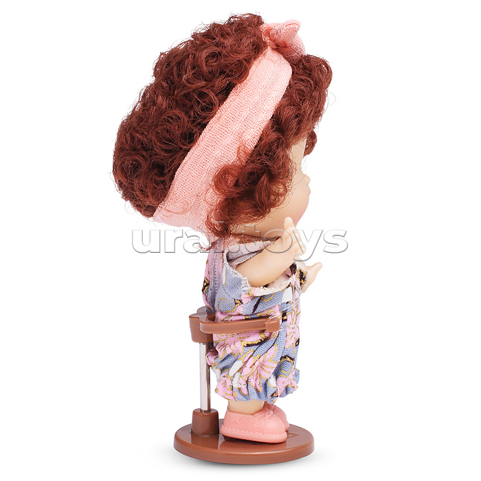 Виниловая кукла Baby Cute с бантиком, 10 см