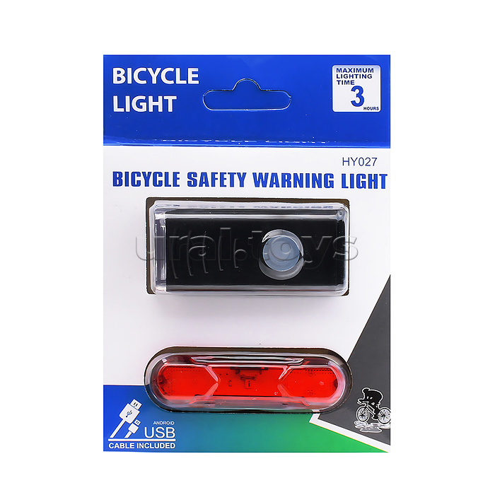 Набор фонарей 00-6092 аккумуляторных, велосипедных