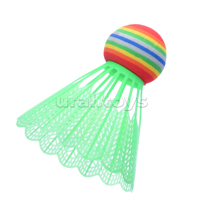 Набор воланчиков для бадминтона (10 шт.) цветной