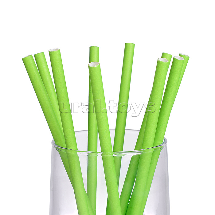 Набор посуды одноразовой "Футбол" трубочки (10 шт)