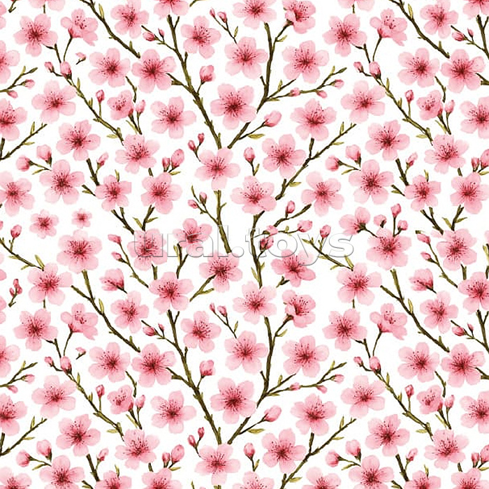 Упаковочная бумага "Розовые цветочки" 70х100