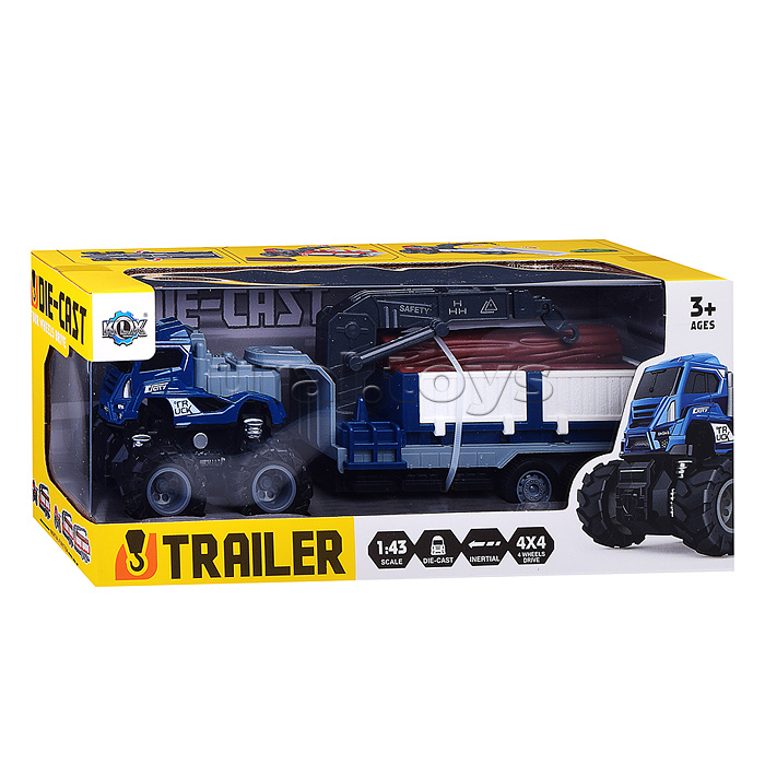 Машина "Мега лесовоз" в коробке