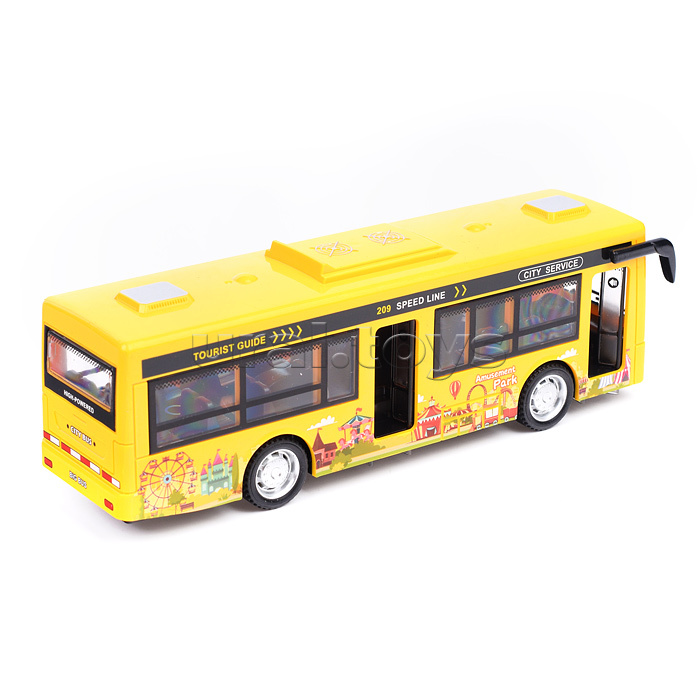 Автобус "Городской" (свет, звук) цвет в ассортименте, в коробке