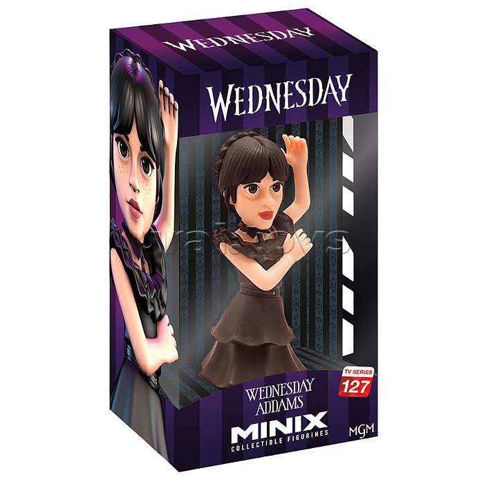 Коллекционная фигурка "Wednesday" Уэнсдей Аддамс в платье, 12 см,