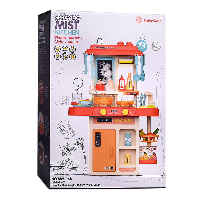 Игровой набор кухня "Юная хозяюшка" (42 предмета) в коробке