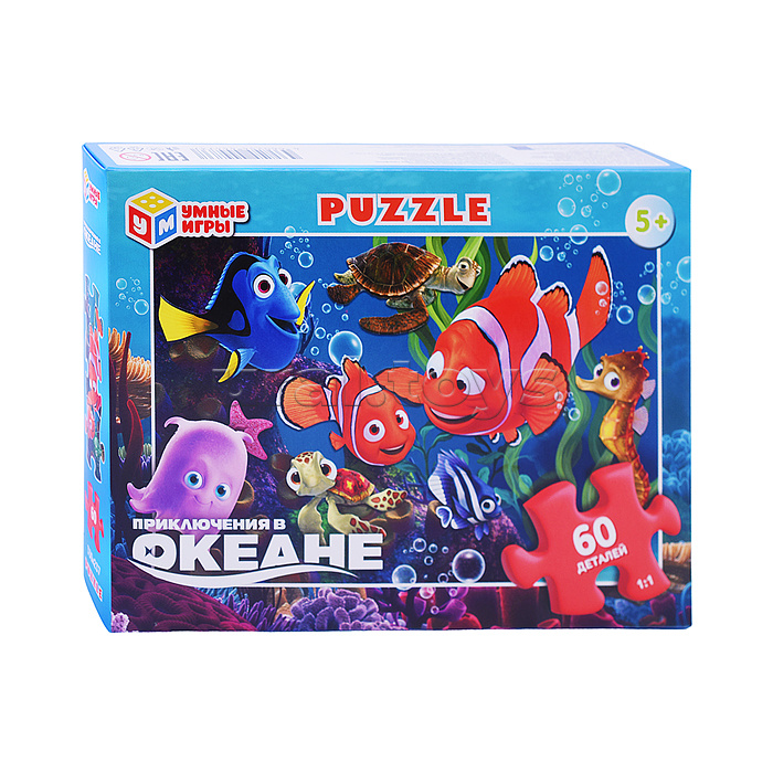 Пазлы 60 "Приключения в океане"