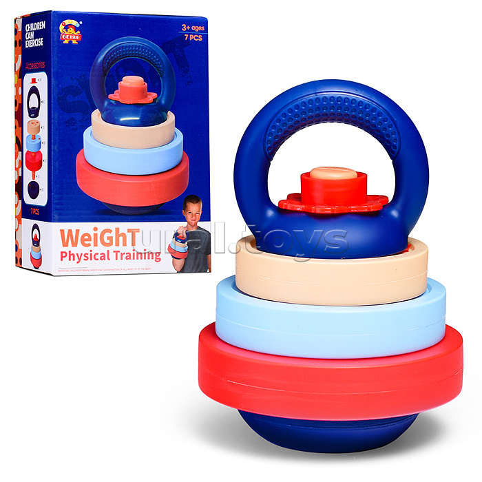 Детская гиря "Самый сильный" в коробке