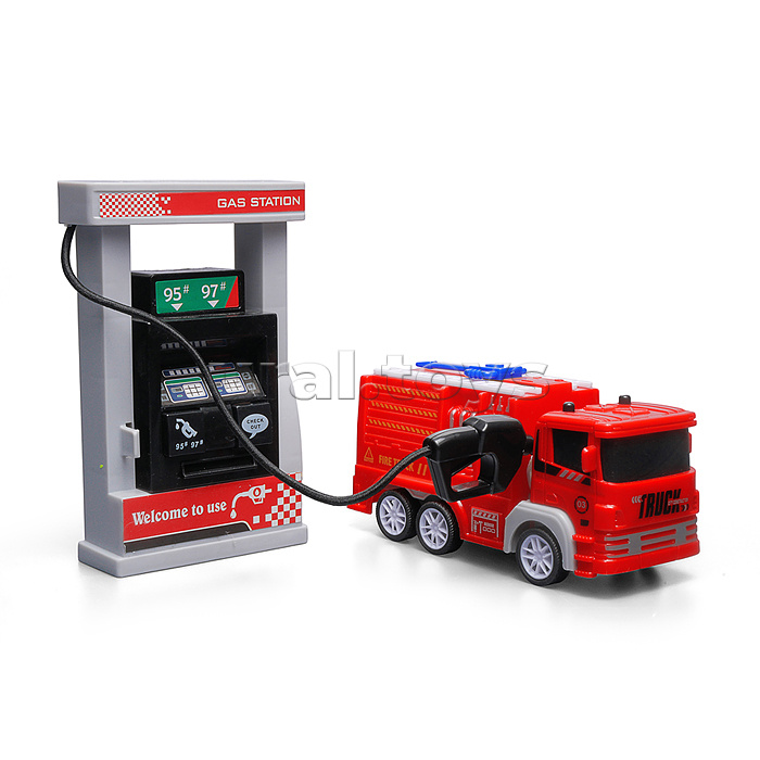 Заправочная станция "Пожарная служба и полиция" в коробке