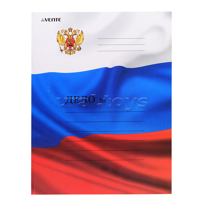 Скоросшиватель A4 картонный мелованный "Флаг РФ" (280 г/м²)