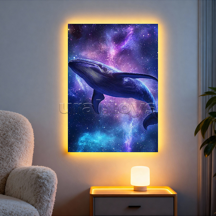 Мозаика алмазная "Кит" 30*20 см.