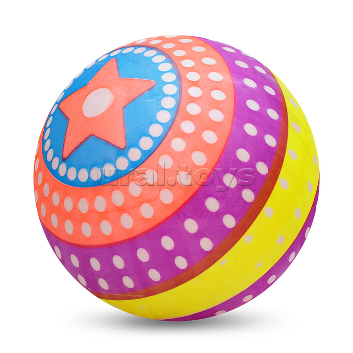 Мяч детский надувной "Яркая звёздочка" 60гр.