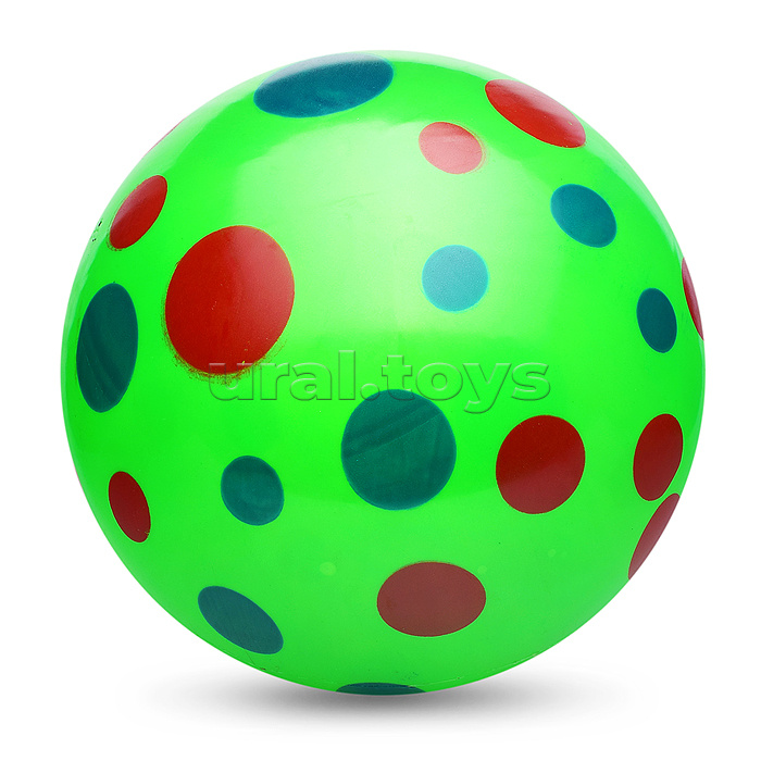 Мяч надувной PVC "Горошек" 22,5 см., 60 гр. (цвет микс)