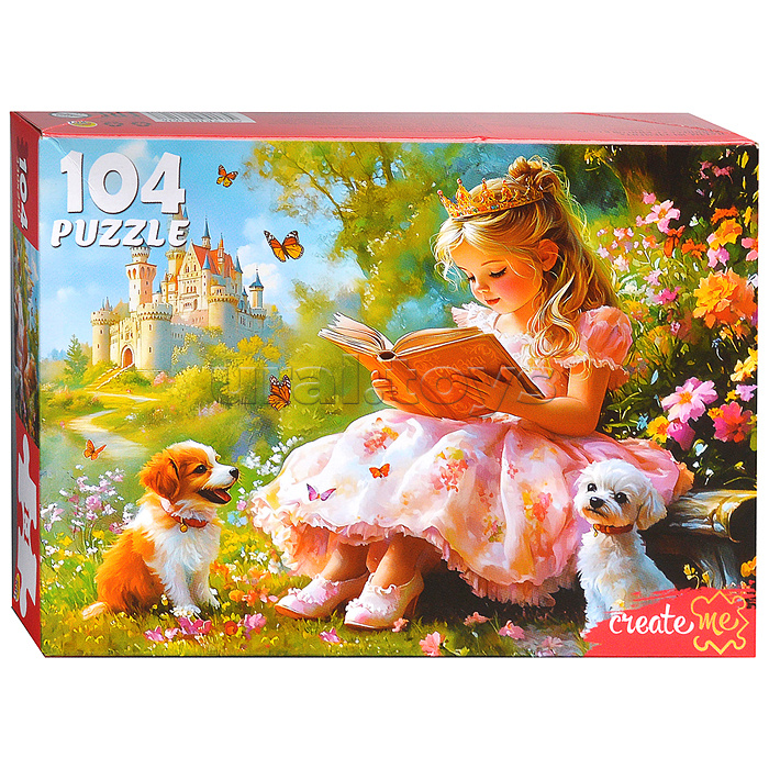 Пазлы 104 "Принцесса с книгой в саду" Пазлы 104 "Принцесса с книгой в саду"