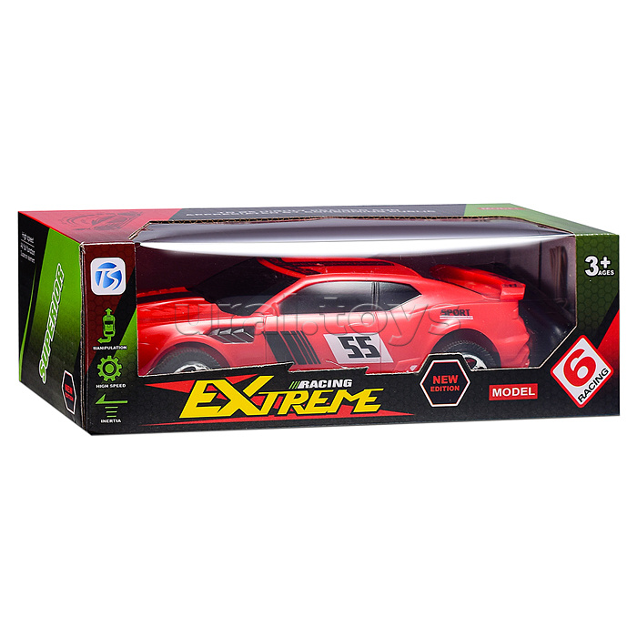 Машина "Эктрим-2" п/у, в коробке (жёлтая, красная)