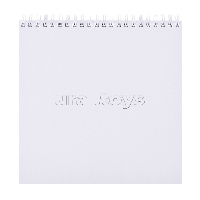 Скетчбук 48 л. "Девочка в красном. Аниме" жесткая подложка на гребне, блок 160 г/м2 без печати, размер 190*190 мм