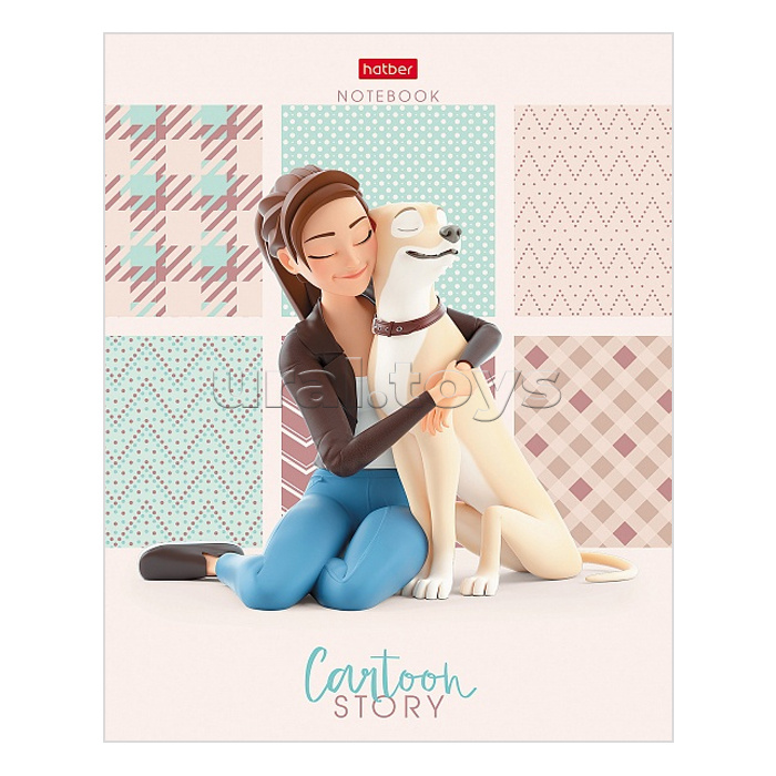 Тетрадь 48л. клетка "Теплые обьятия"