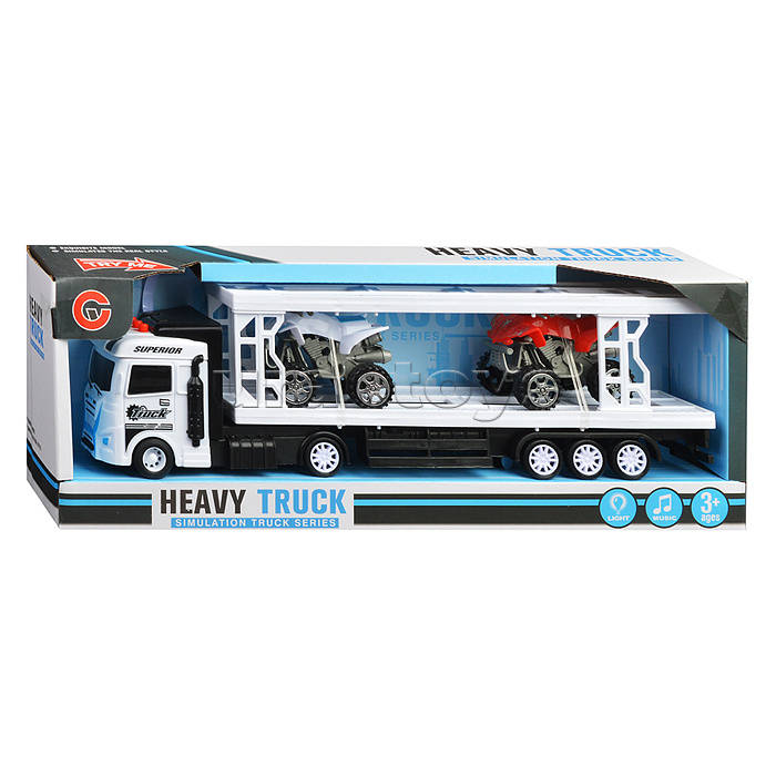 Автовоз с квадроциклами, в коробке