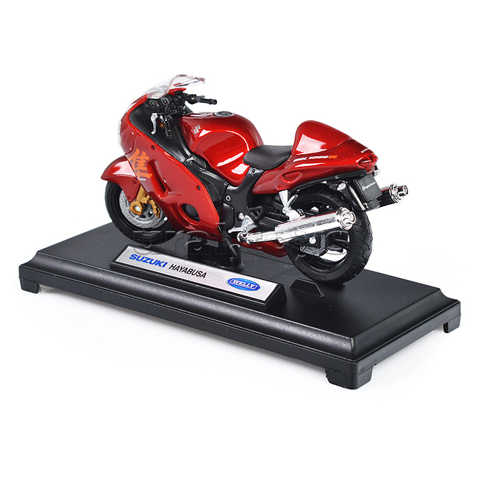 Мотоцикл 1:18 Suzuki Hayabusa, красный Мотоцикл 1:18 Suzuki Hayabusa, красный