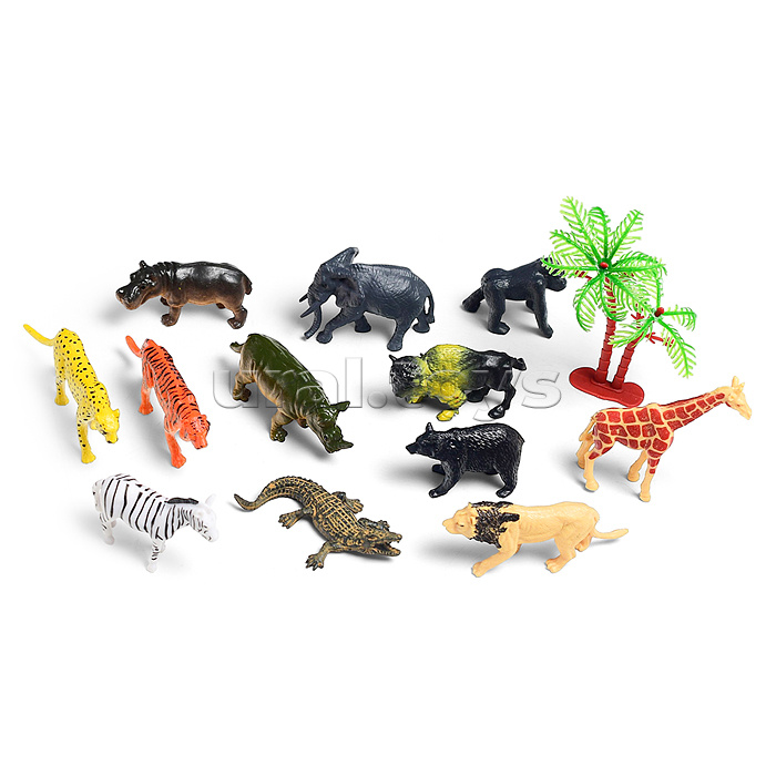 Набор животных "Забавные зверята" в пакете