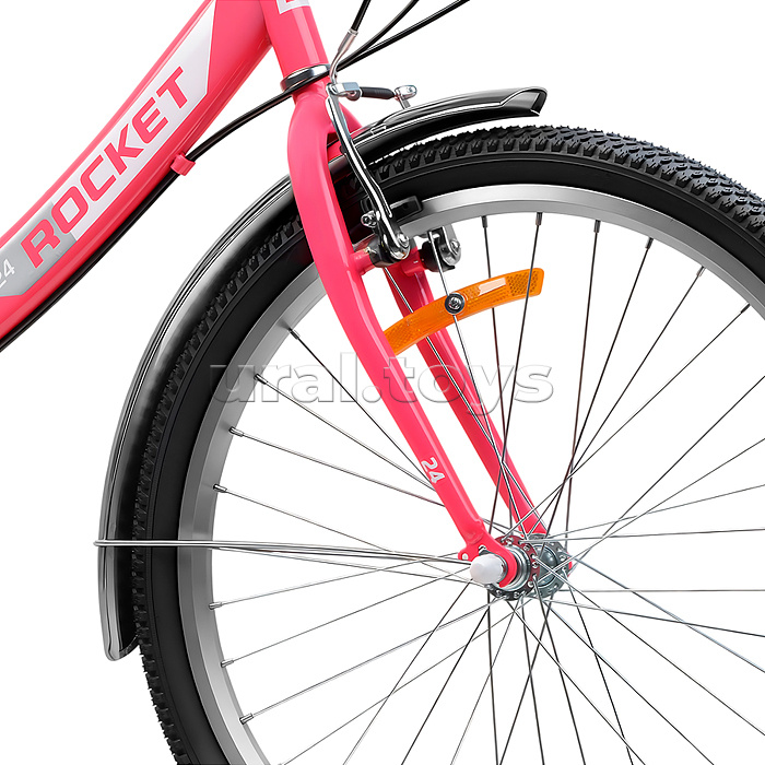 Велосипед 24" Rocket City Fold S 24, цвет розовый, размер 16"