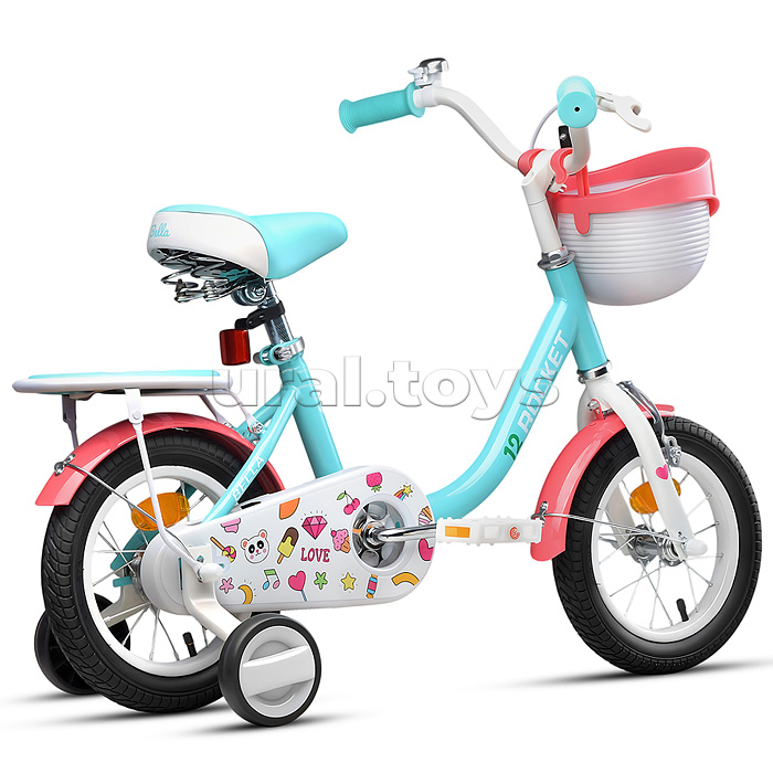 Велосипед 12" Rocket Bella, цвет бирюзовый
