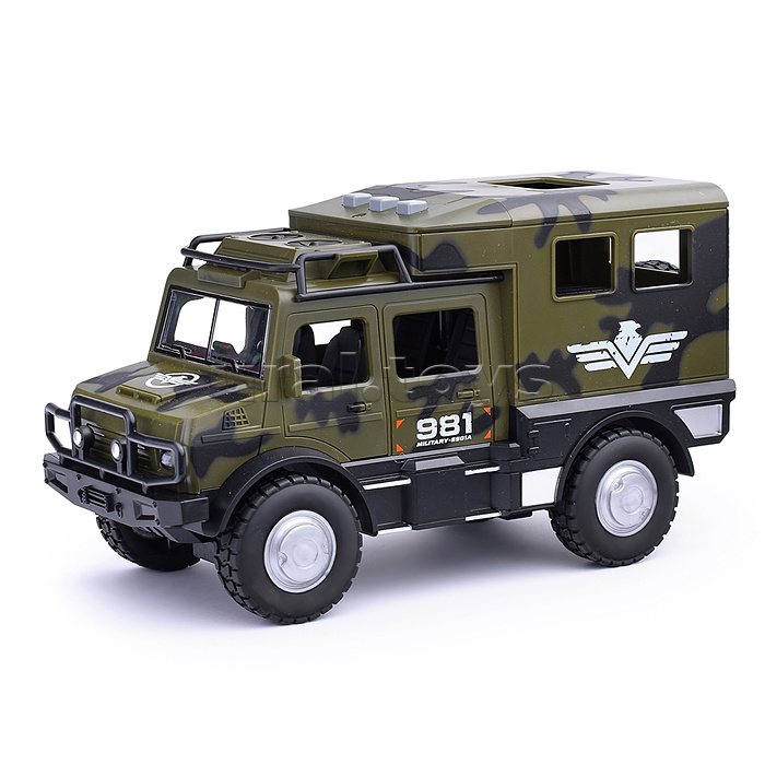 Машина "Военная" на батарейках, в коробке