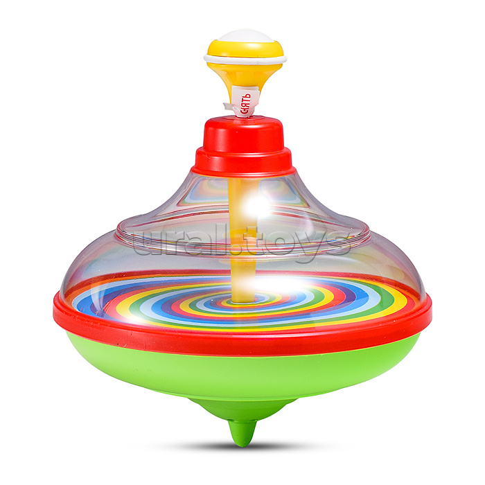 Юла прозрачная с музыкой