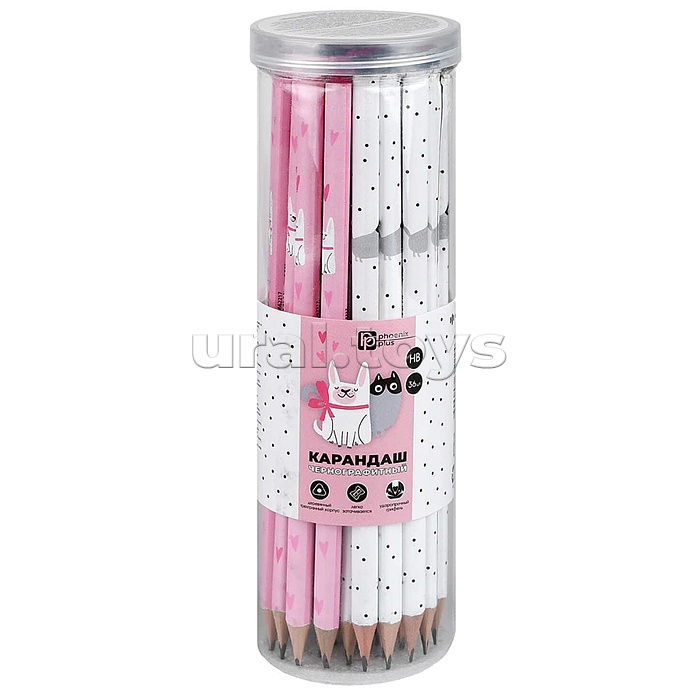 Карандаш чернографитный "Милые зверушки" HB