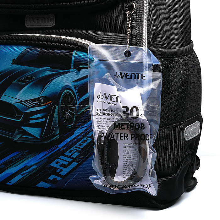 Ранец "SmART. Super Turbo" школьный жесткий 37x28x14 см (14 л) вес 800 г, плотный износостойкий полиэстер с водоотталкивающей пропиткой, 1 просторное отделение на молнии с разделителями для учебников, 2 передних кармана на молнии (один с карманом на резин