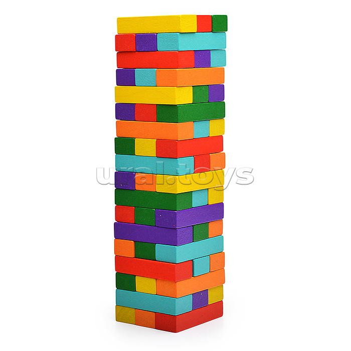 Башня цветная (с карточками-заданиями)