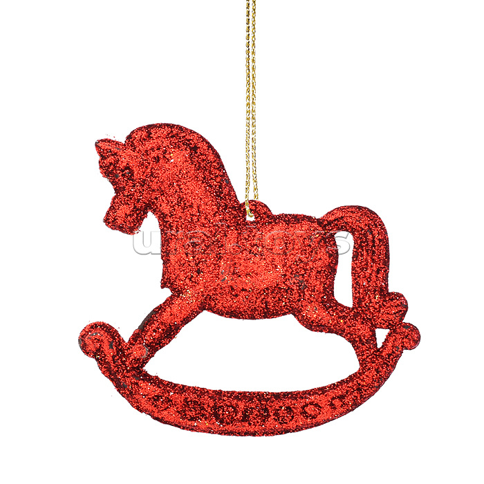 Набор новогодних украшений "Лошадки" (3шт х 8см)