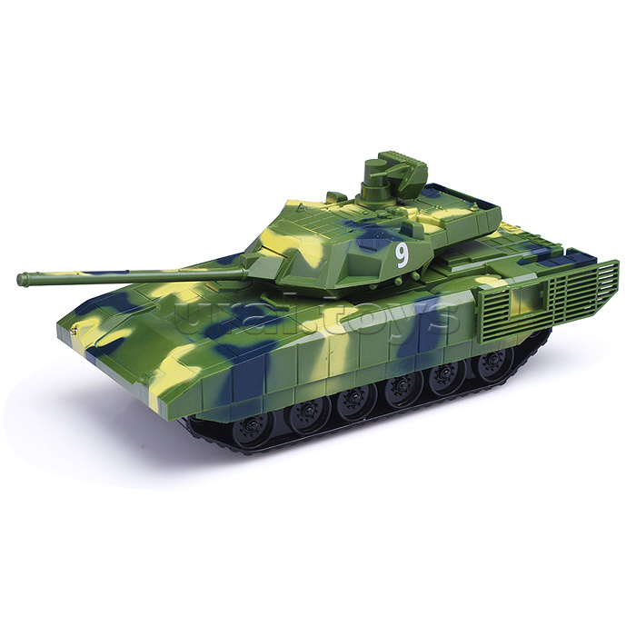 Танк р/у "Т-14" армата 23 см, свет, камуф, кор. Танк р/у "Т-14" армата 23 см, свет, камуф, кор.