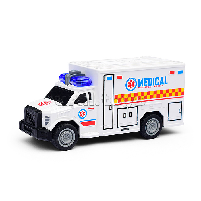 Машина "Реанимация" 1:20 (свет, звук) в коробке