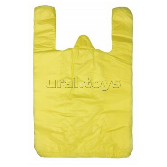 Пакет ПЭ типа "майка" 18+10х30см (8) (желтый)