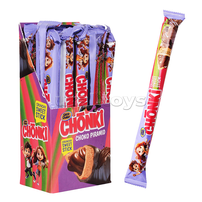Хрустящие сладкие палочки "Chonki" cо вкусом шоколада 20 г 20 шт