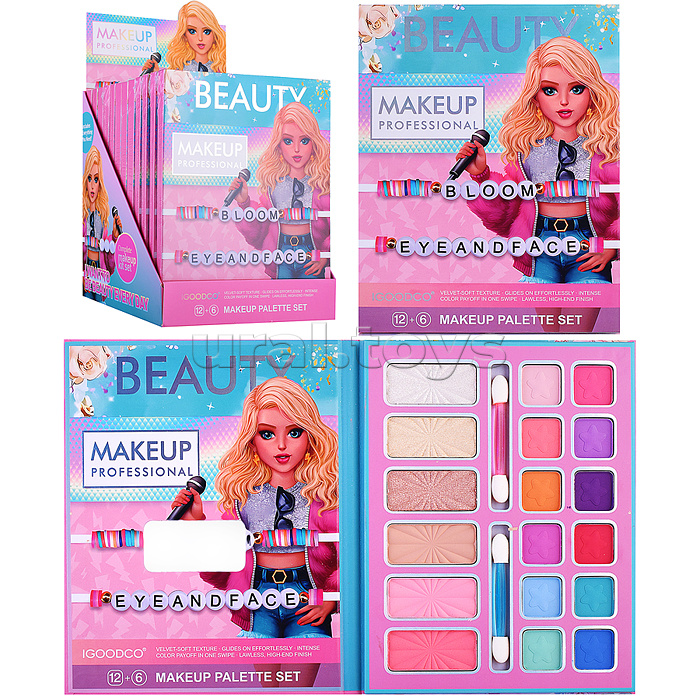 Косметика детская "Лицо каждого" (палетка теней)