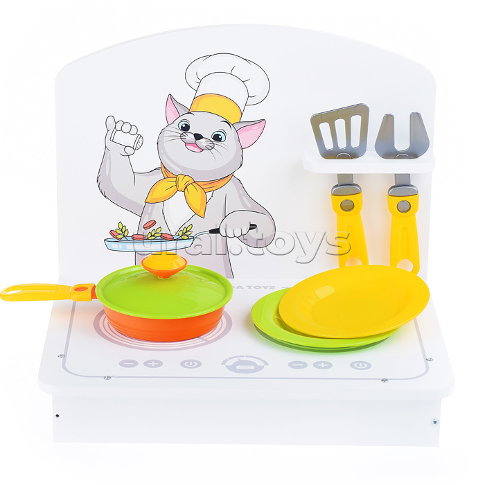 Кухня детская мини, белая (6 предметов)