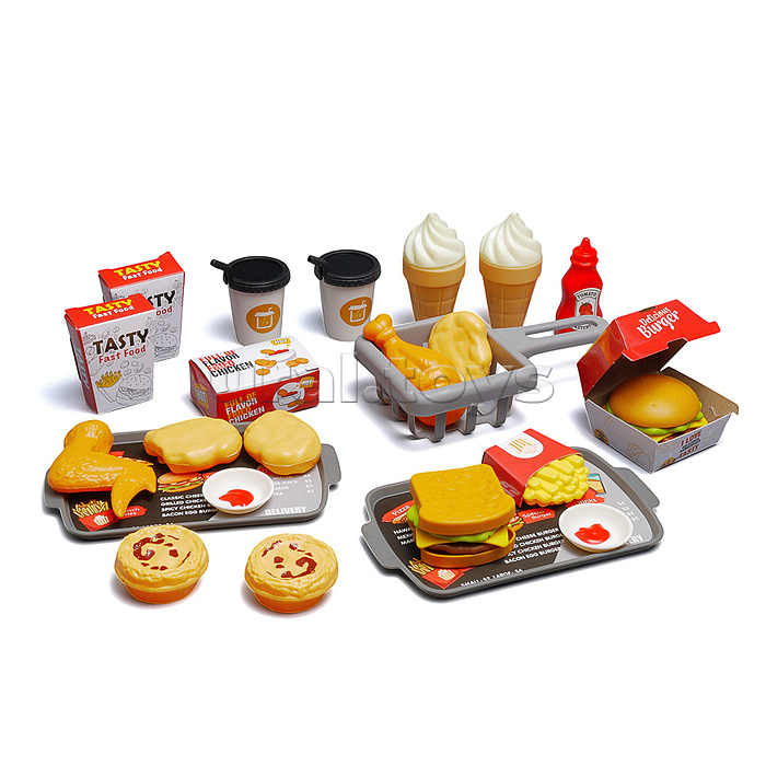 Набор Продукты "Быстрое питание" в коробке