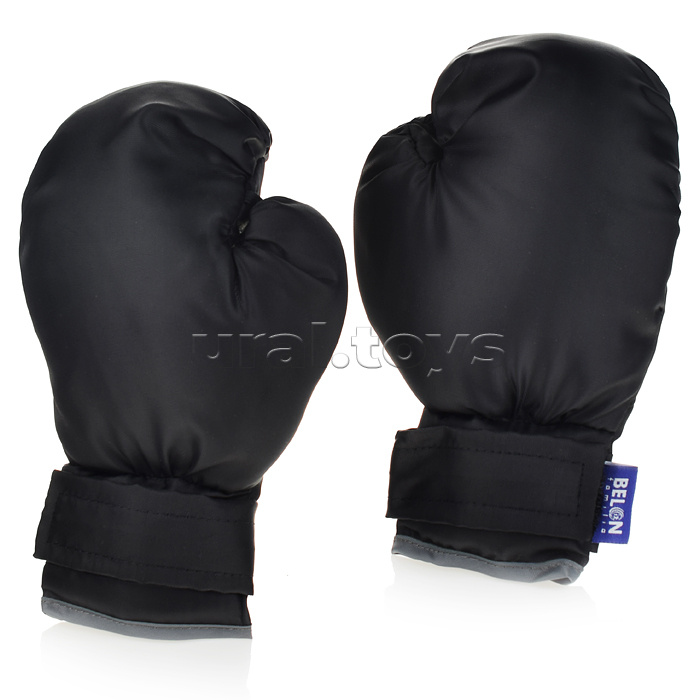 Набор для бокса: перчатки для боксирования игровые маленькие. Цвет Черные.
