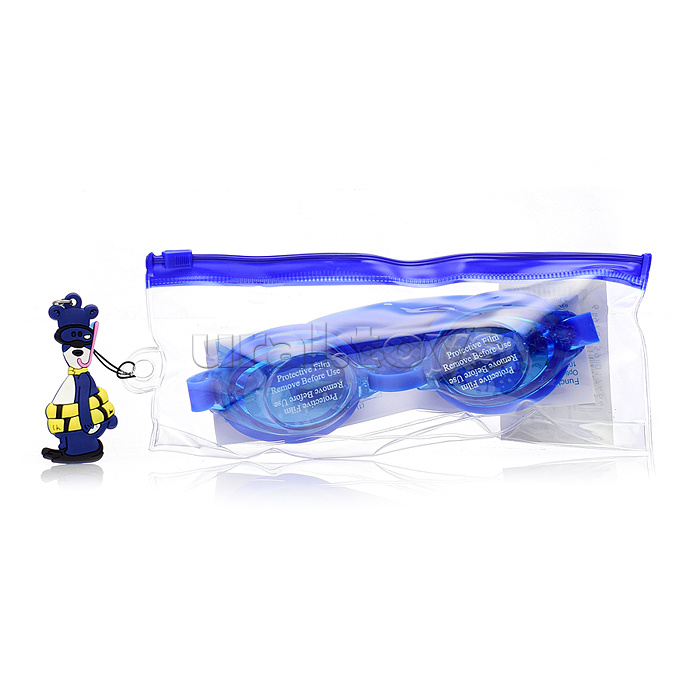 Очки для плавания с брелком, в пакете